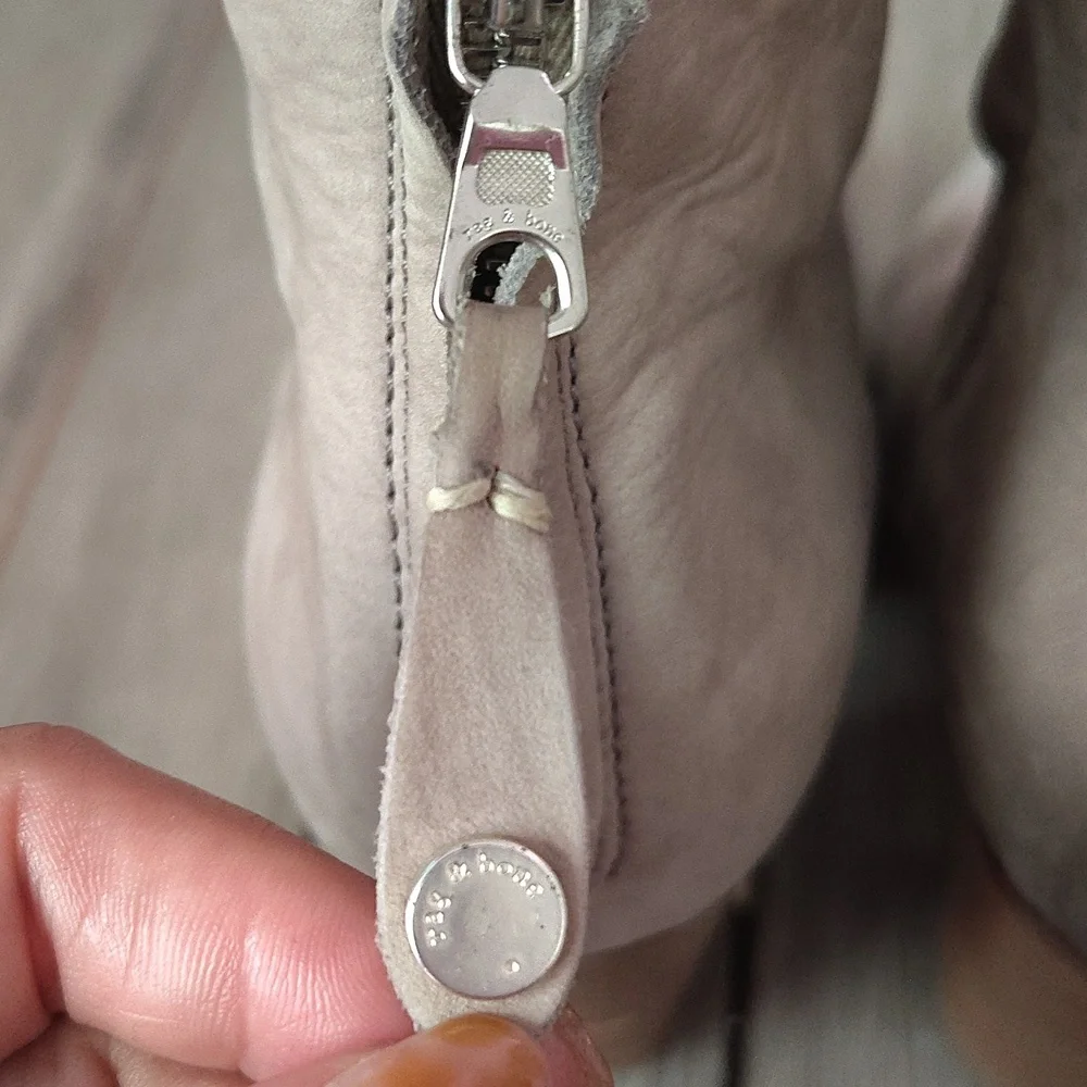 Rag & Bone Newbury Light Grey Leather Ankle Boots Size EU 39 $495